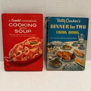 Vintage Betty Crocker's Dinner for Two Cookbook Campbell Cooking W/ Soup